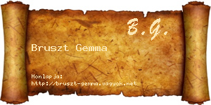 Bruszt Gemma névjegykártya